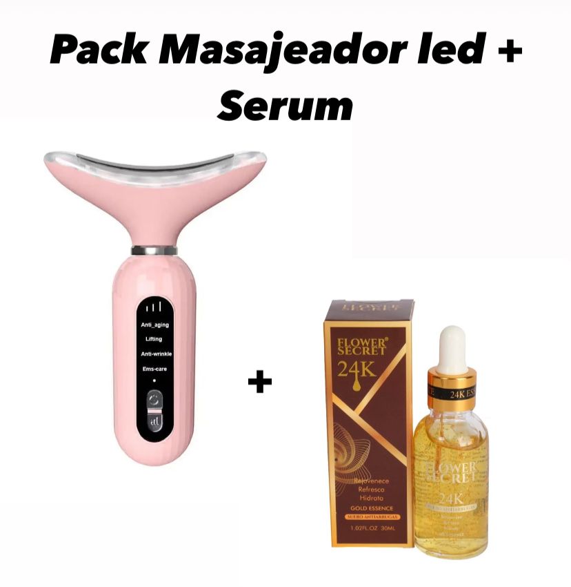 Pack masajeador led +serum