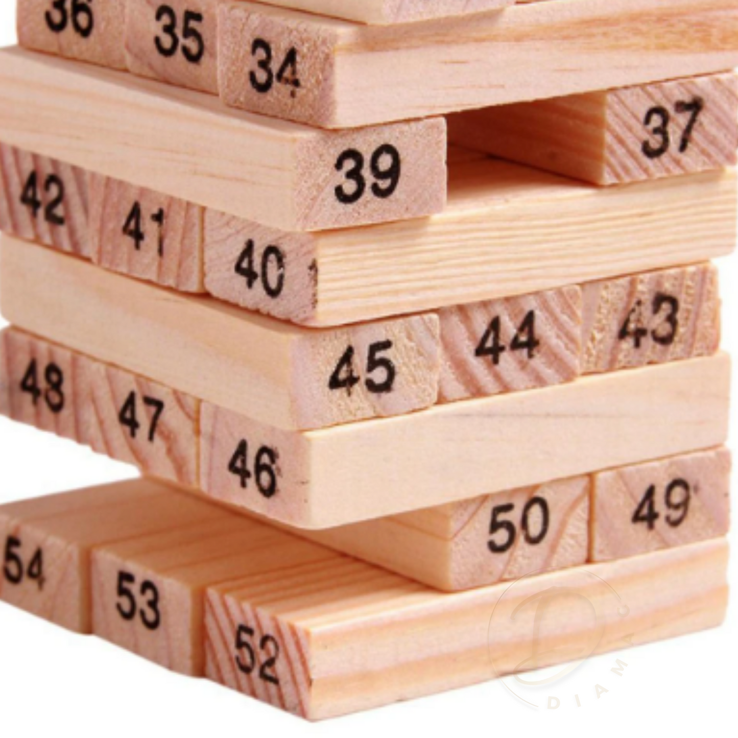 Jenga Numeros 54 Piezas