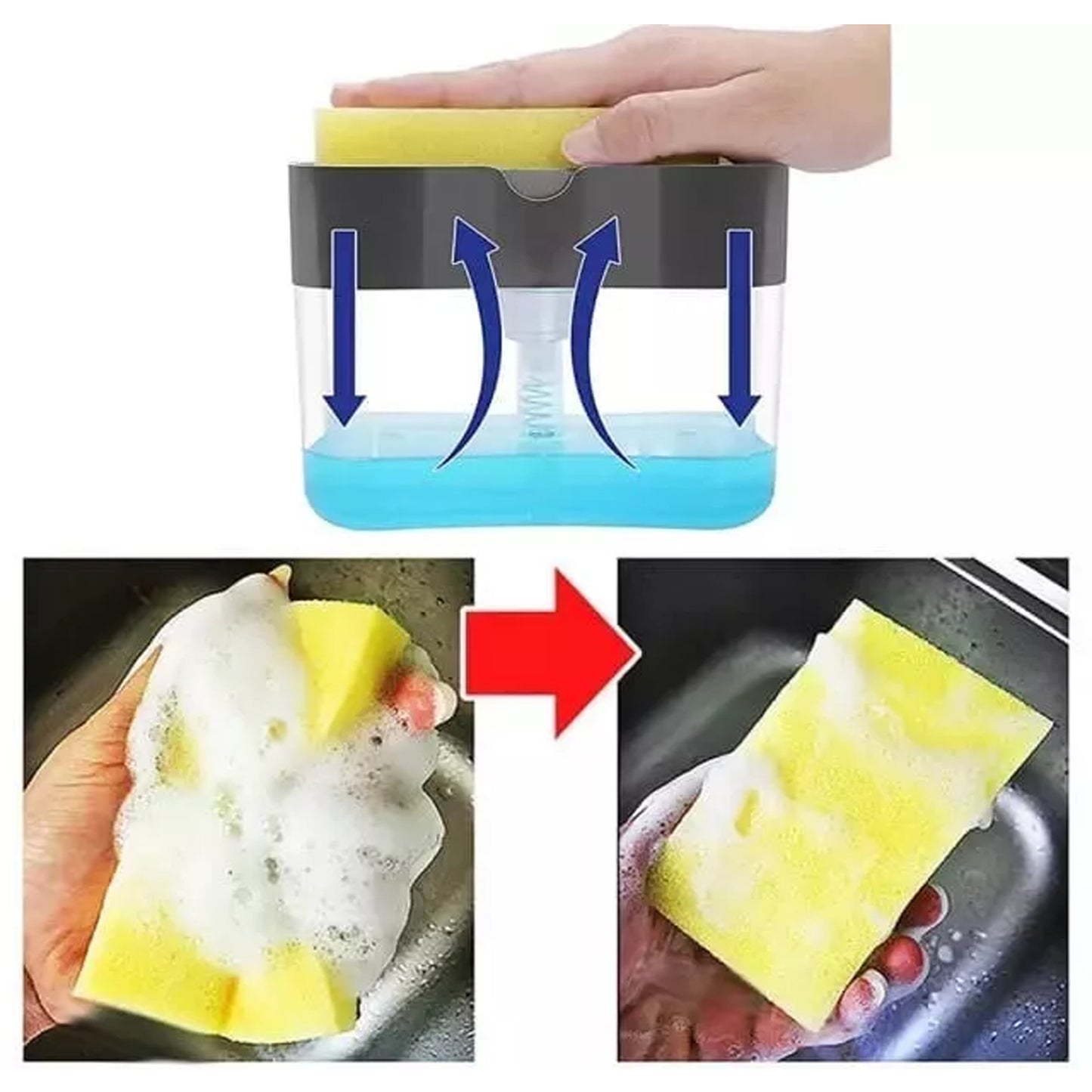Dispensador Lavaloza + esponja gratis