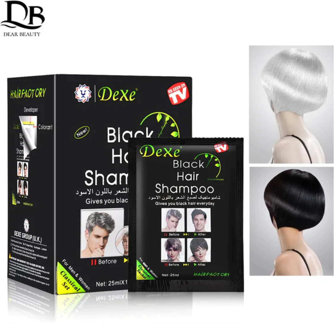 Shampoo cubre canas x10 sachet negro