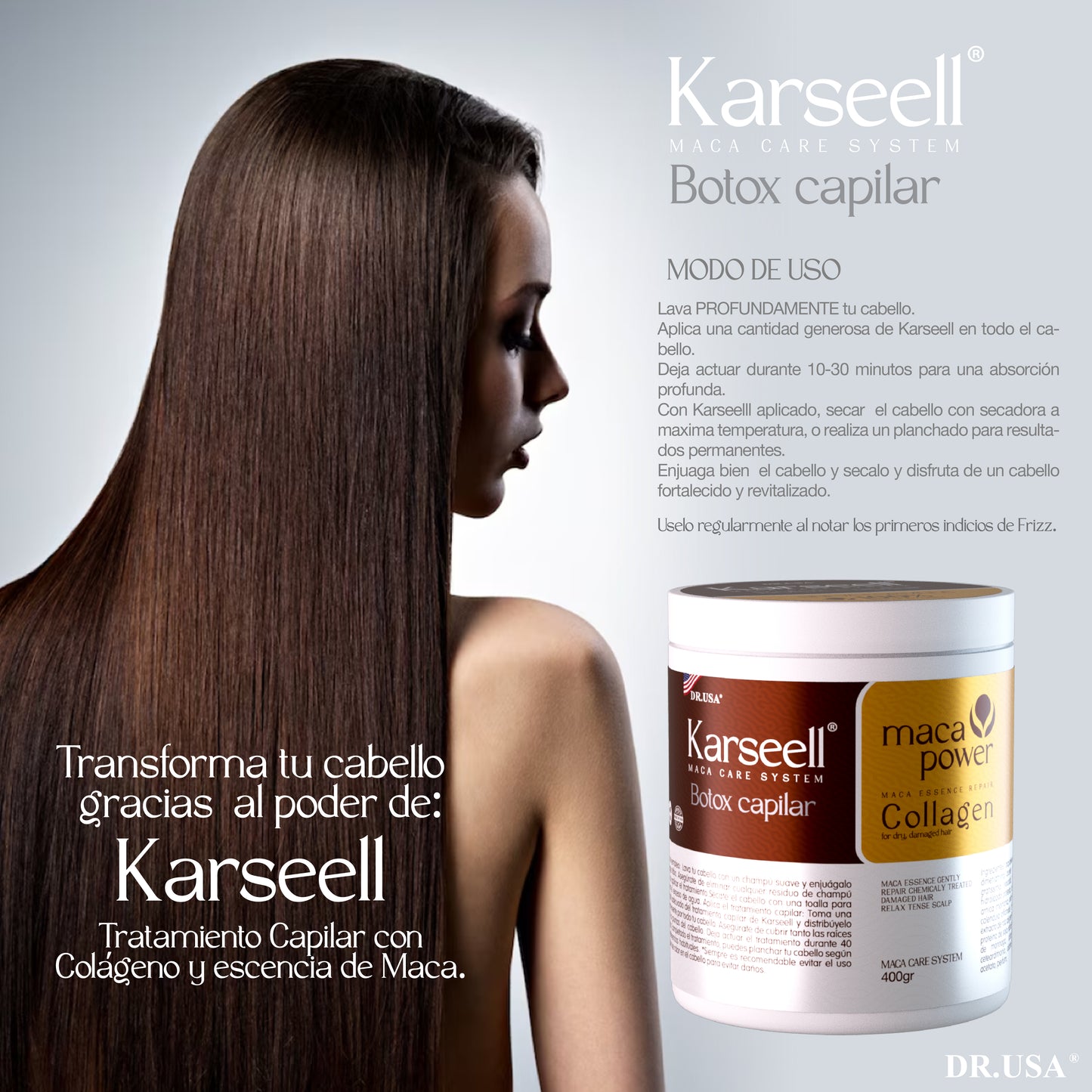 Combo Karseell - Botox - Shampoo y Aceite argan