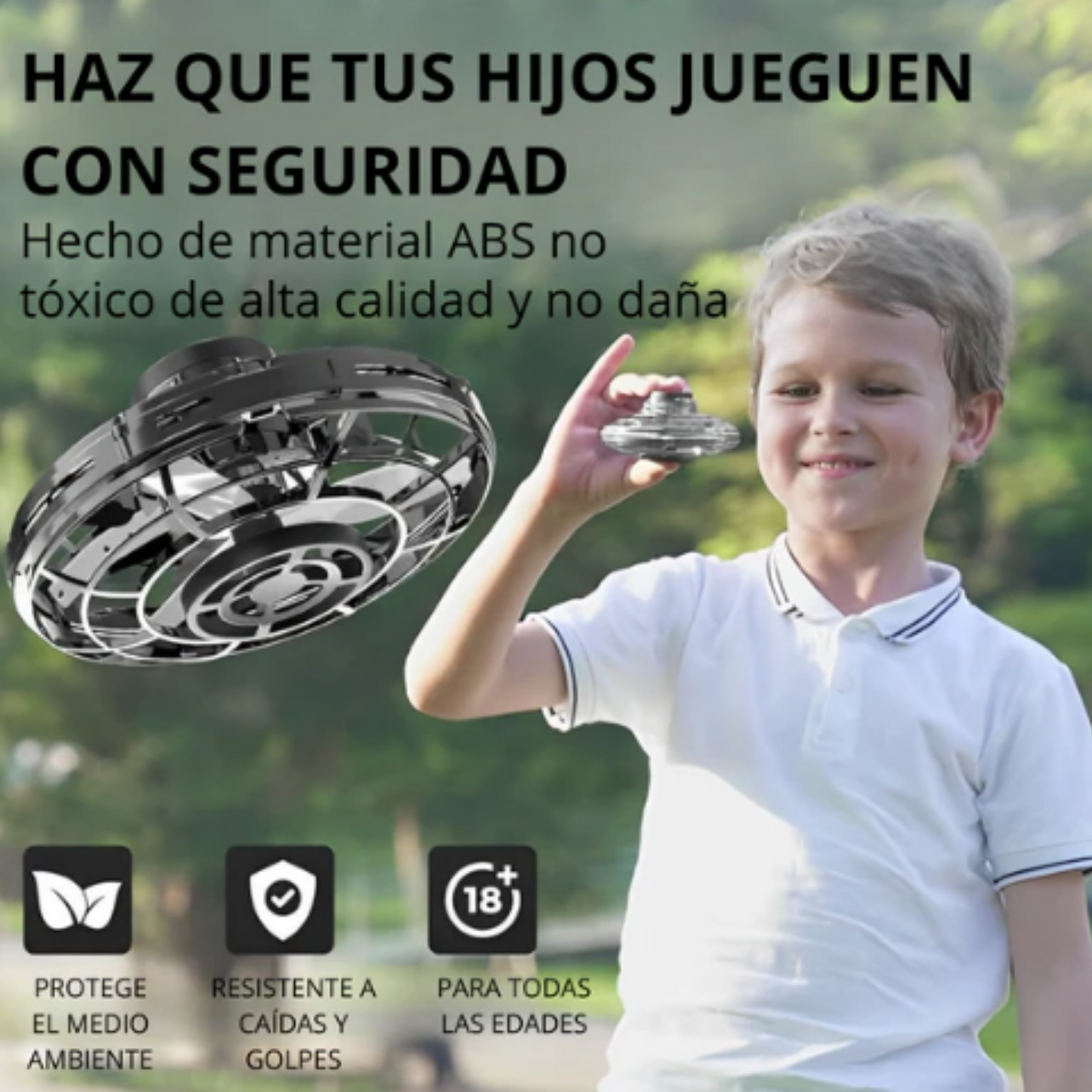 Mini Dron Spinner Volador Con Luces