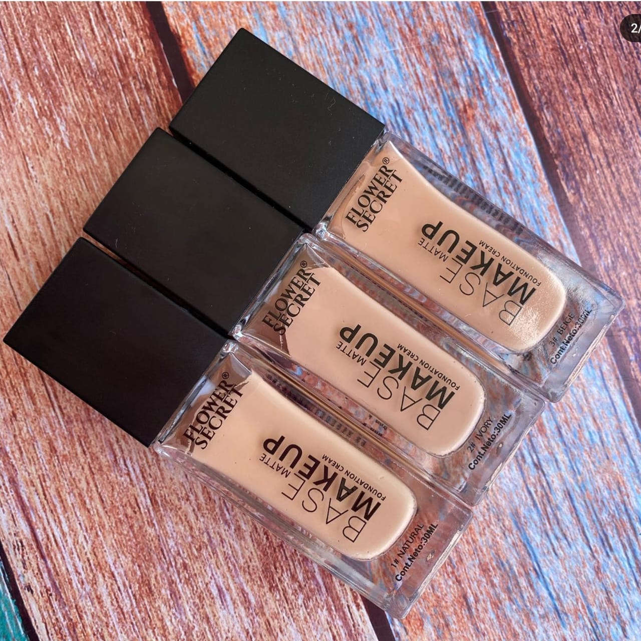 Base Maquillaje makeup 6 Tonos de 30ml