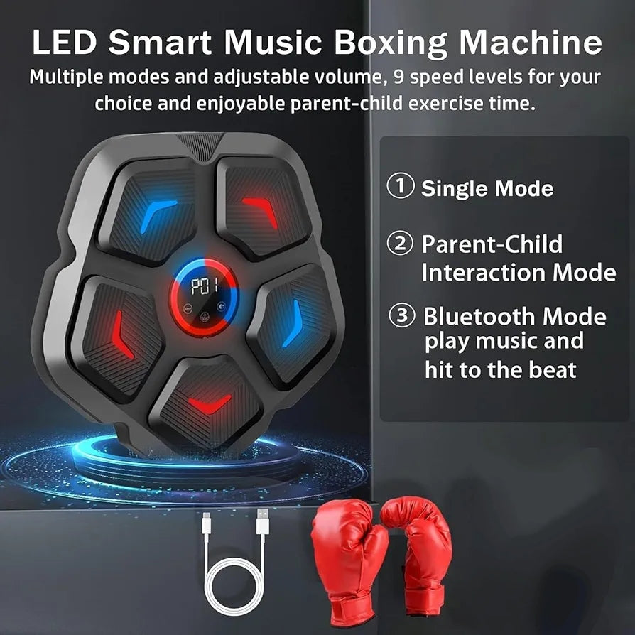 Máquina de Boxeo con guantes Bluetooth