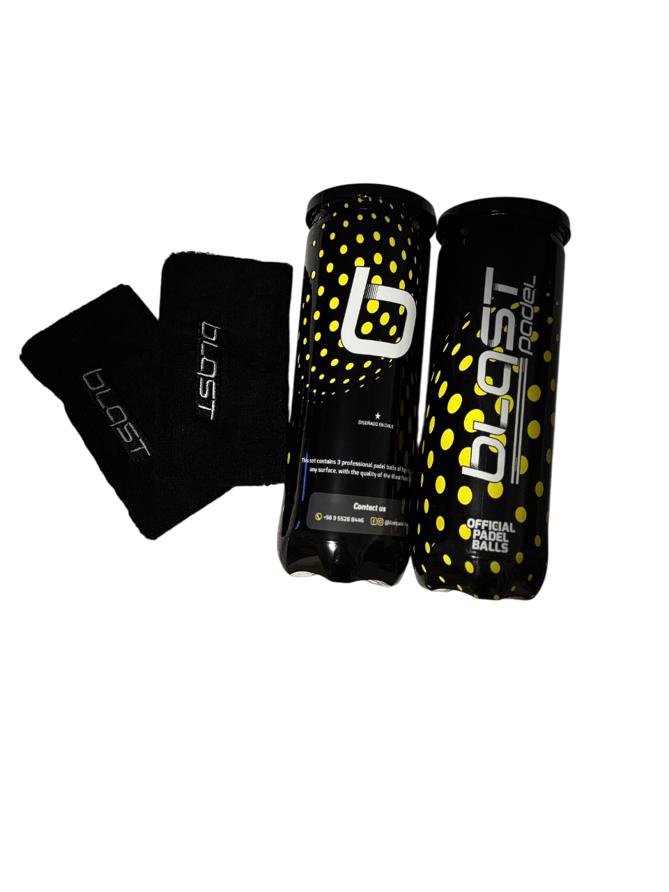 Pack 2 tarros de pelotas + muñequeras