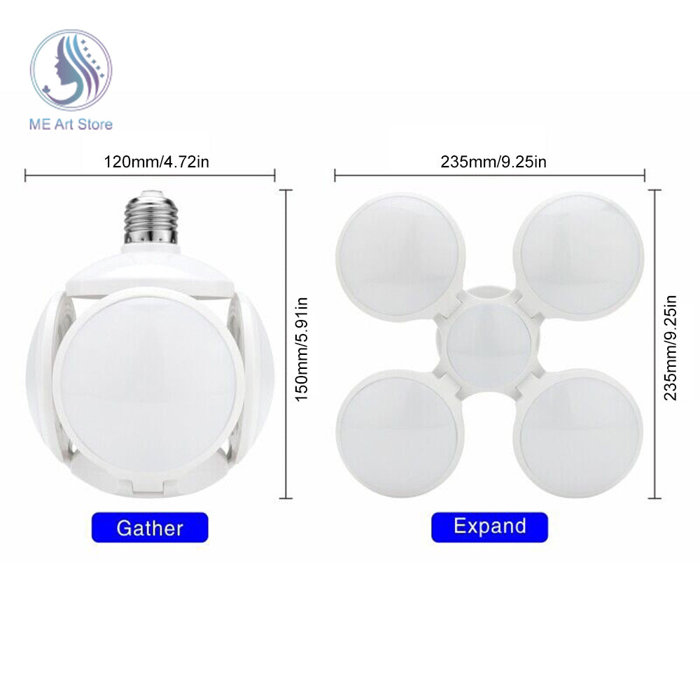 Pack 5 Ampolleta LED Plegable Pelota 40W Blanco