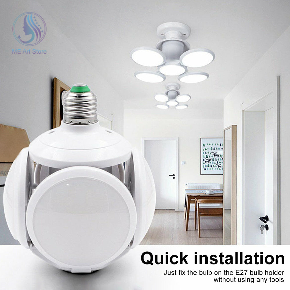 Pack 5 Ampolleta LED Plegable Pelota 40W Blanco