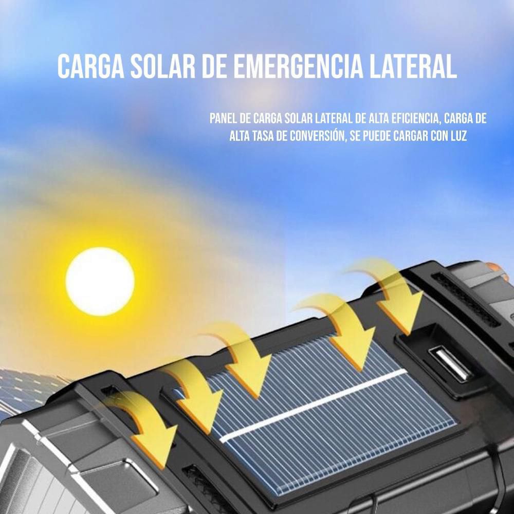 Linterna Lámpara Led Solar Alta Potencia