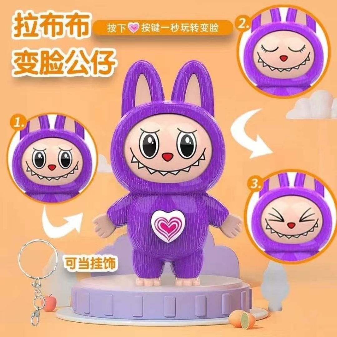Llavero Labubu Kawaii Cambia Cara