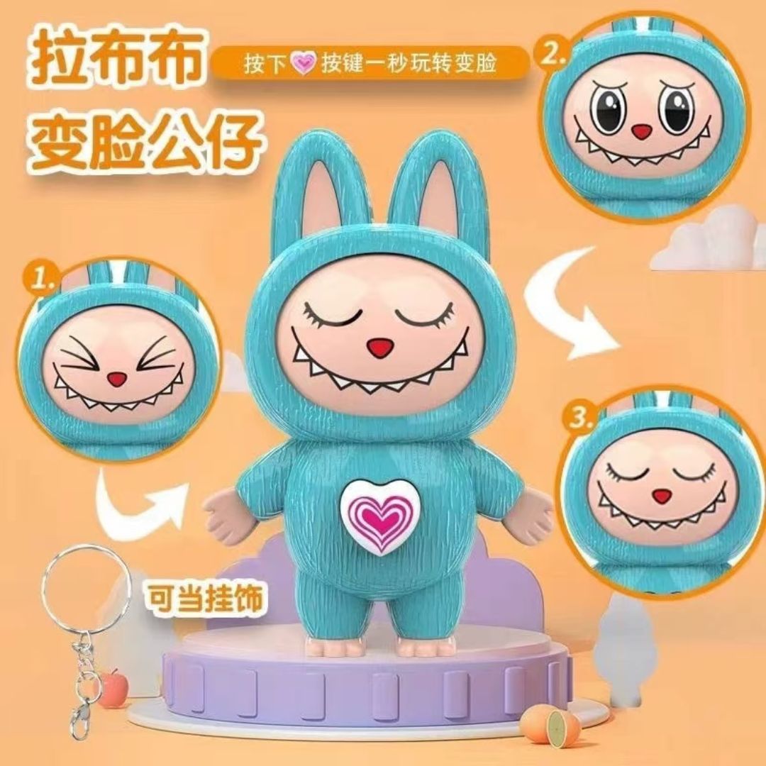 Llavero Labubu Kawaii Cambia Cara