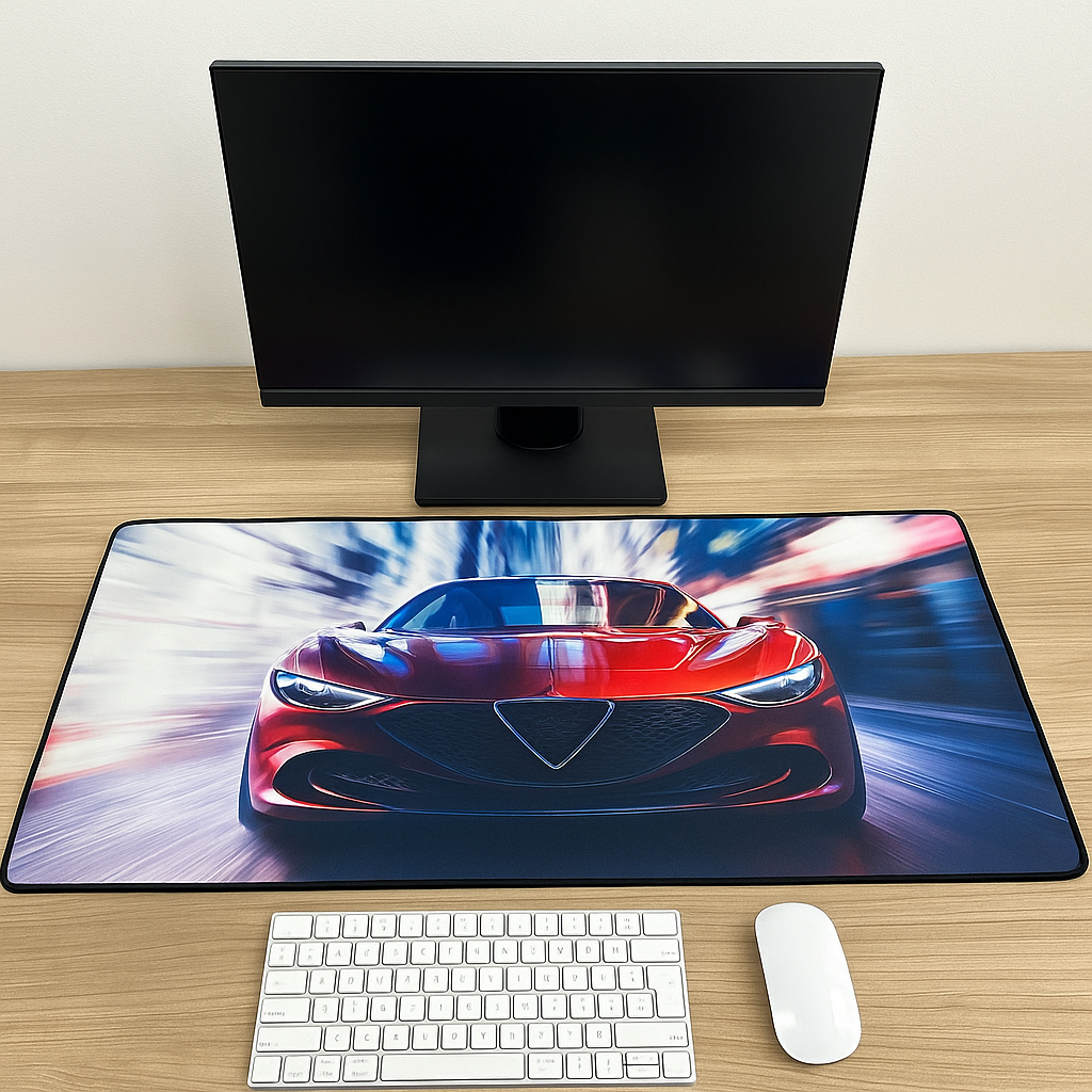 Mousepad Gamer XL 39 Auto rojo