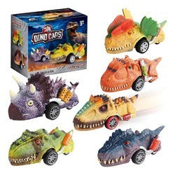 Set 6 autos dinosaurios