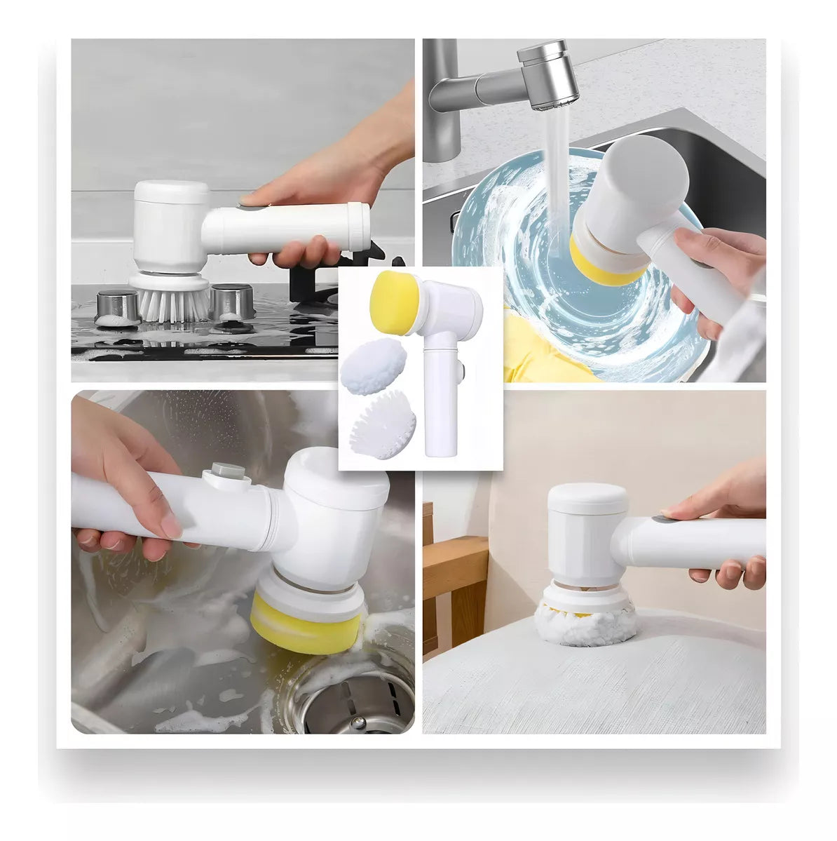 Cepillo De Limpieza Eléctrico 5 En 1 Para Cocina Y Multiuso