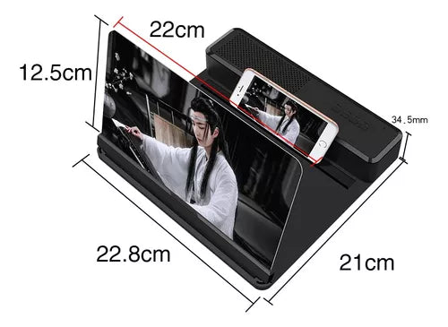 Amplificador de pantalla con parlante