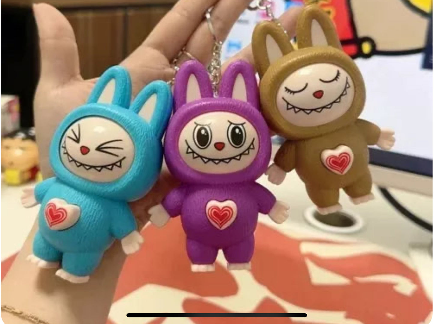 Llavero Labubu Kawaii Cambia Cara