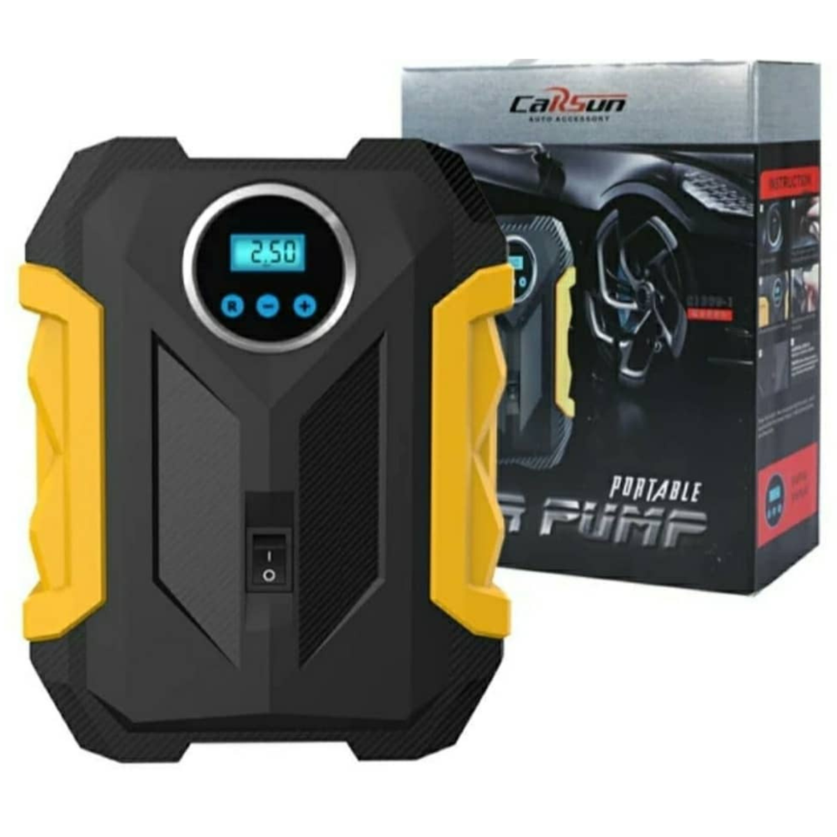 Inflador de neumáticos portátil digital