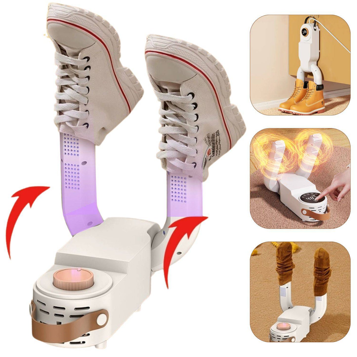 Secador De Zapatos Portatil Con Luz Uv
