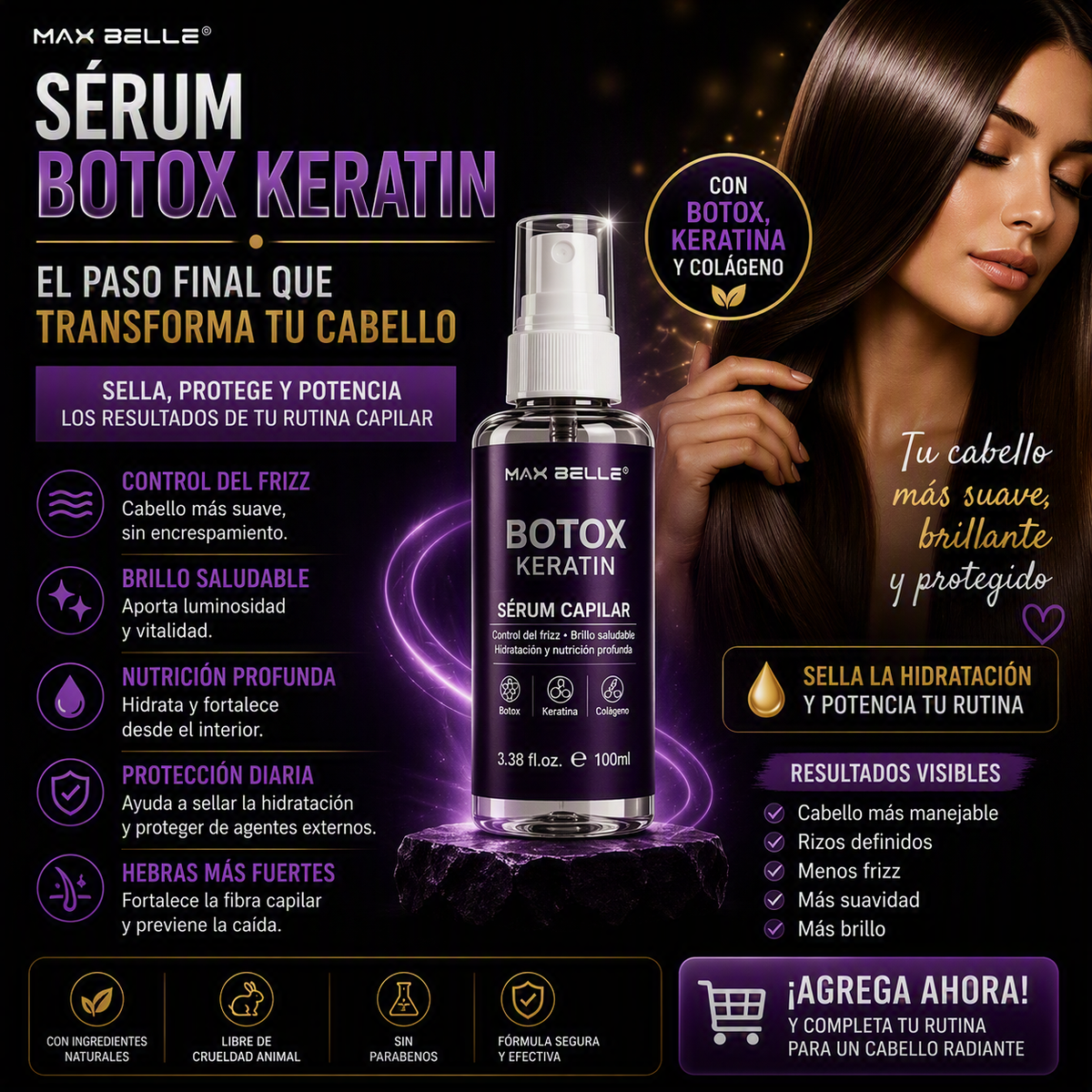 Sérum Capilar Keratina y Colágen Botox