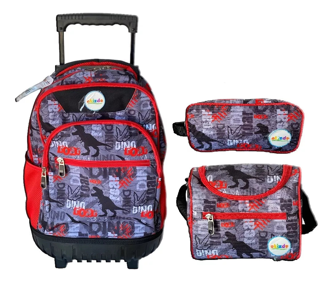 Mochila Dino Lochera Estuche