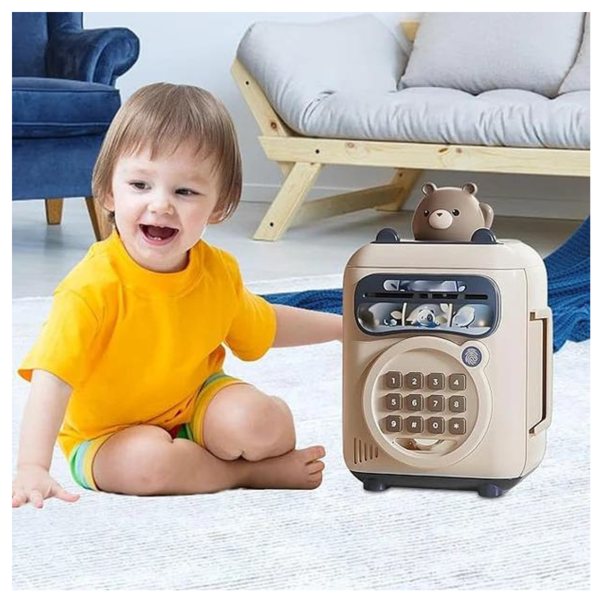 Alcancía Resistente Infantil De Osito