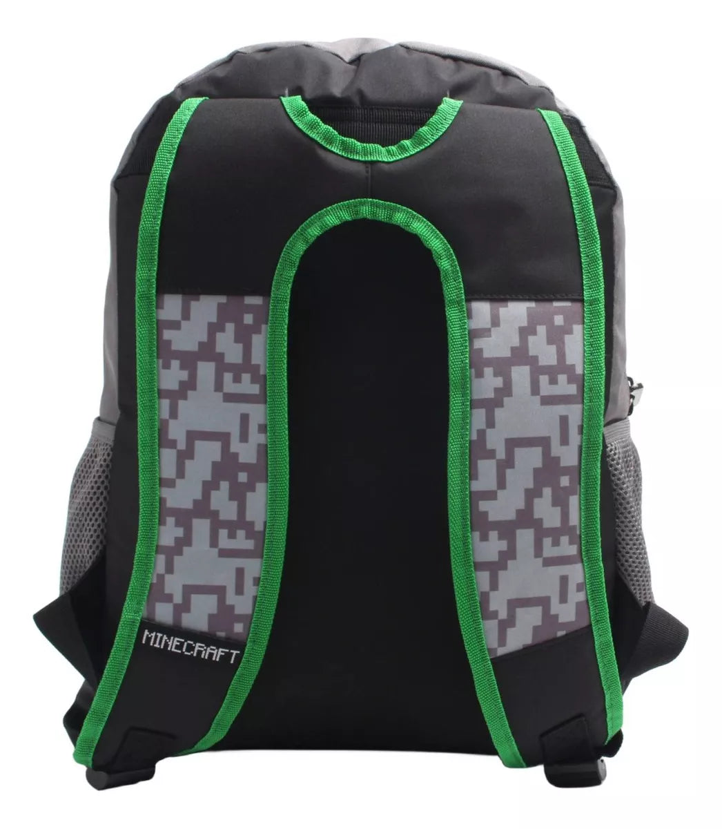 Mochila Juvenil Minecraft Gris 795