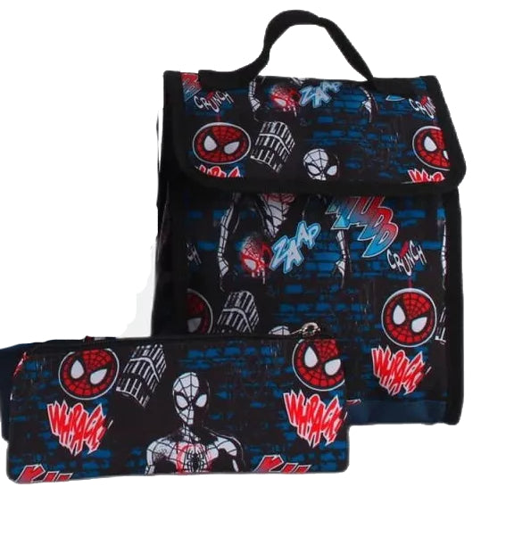 Mochila Spiderman  Lonchera Estuche Botella