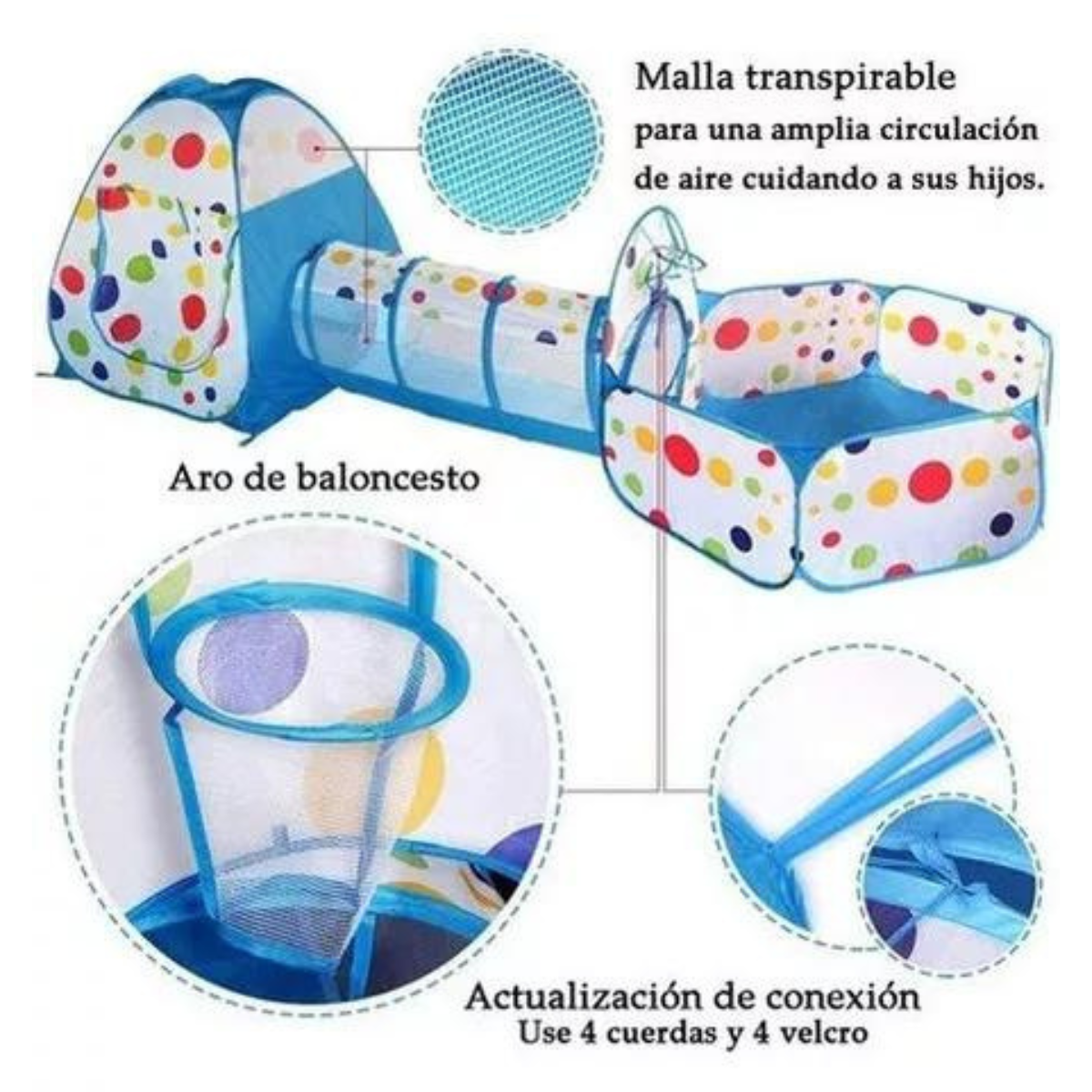 Parque Infantil Con Túnel de Aventuras