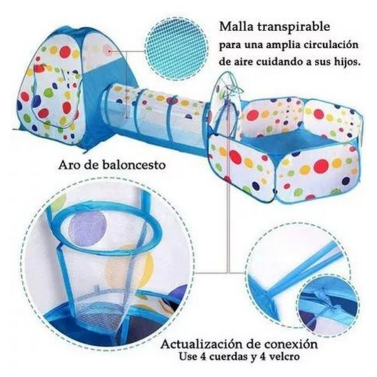 Parque Infantil Con Túnel de Aventuras