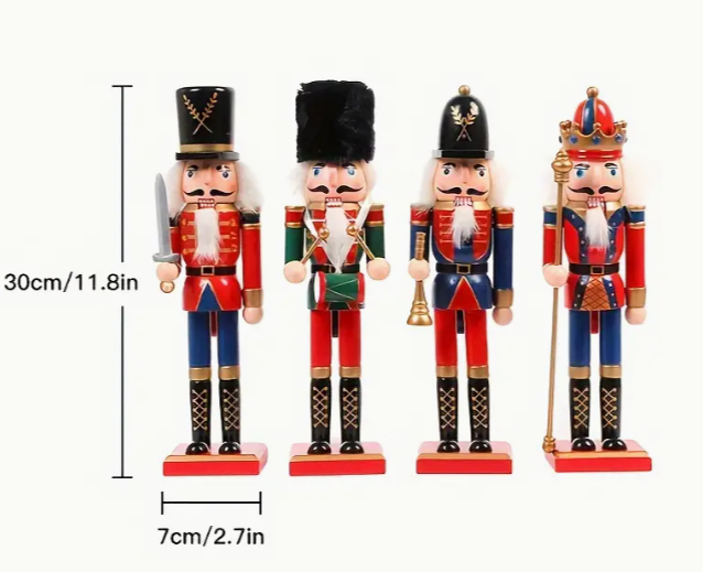 Cascanueves 30 cm Navidad en caja