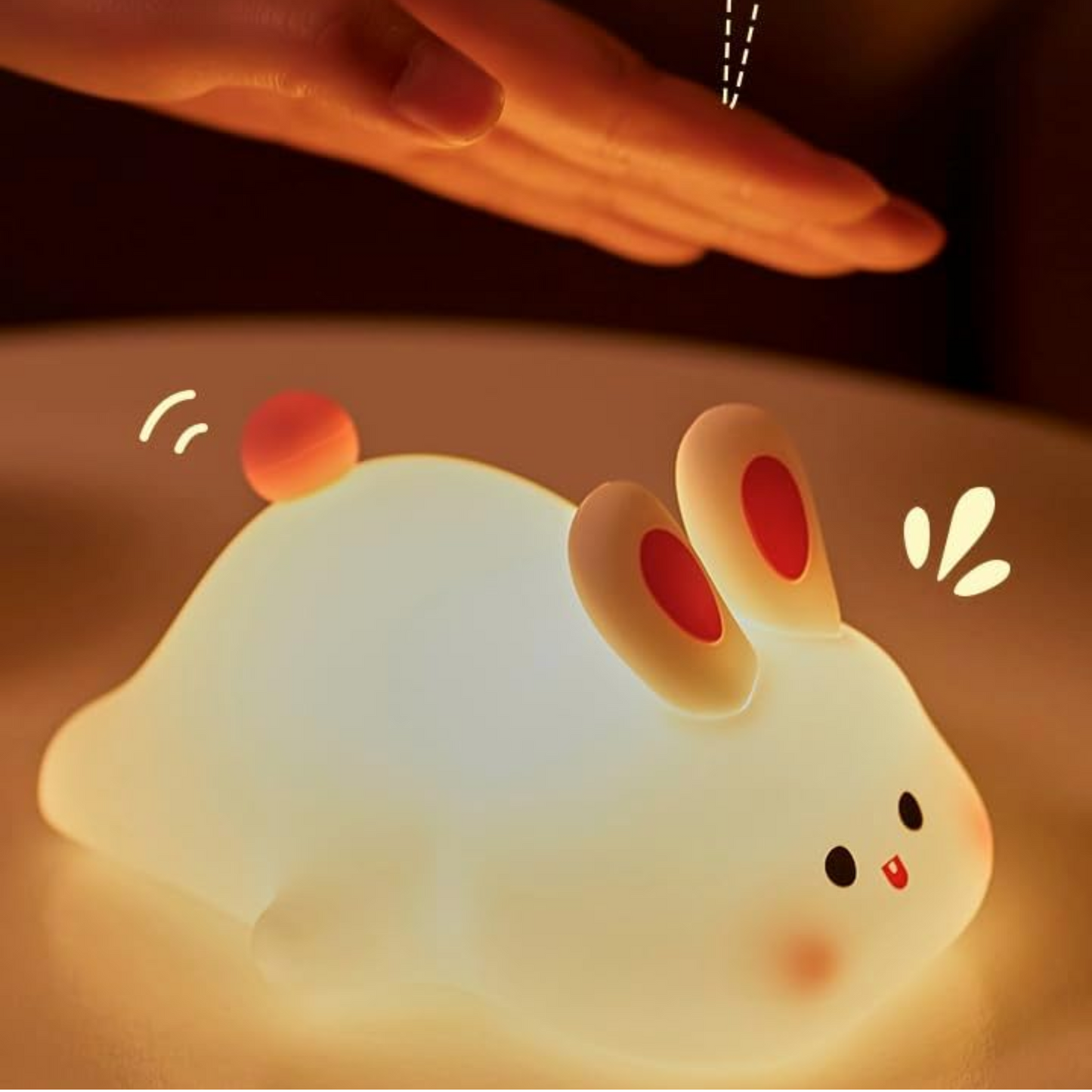 Lámpara Sensorial de Conejo Luz Nocturna