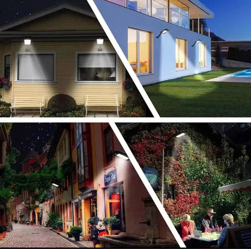 X3 Focos Solar Exterior Led Lampara Sens
