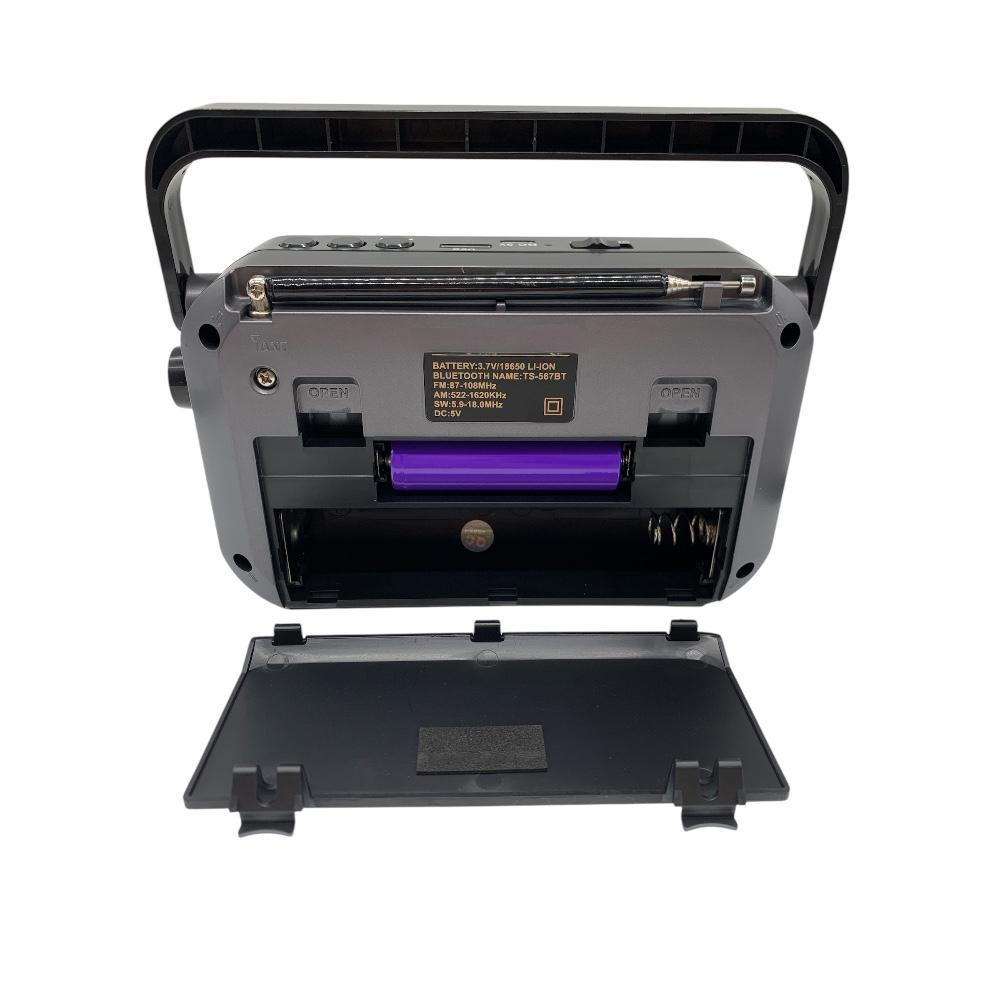 Radio Linterna Portátil Recargable BT