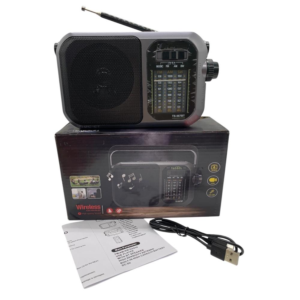 Radio Linterna Portátil Recargable BT