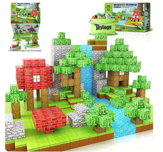 Bloques Magnéticos Minecraft Premium 112 Piezas