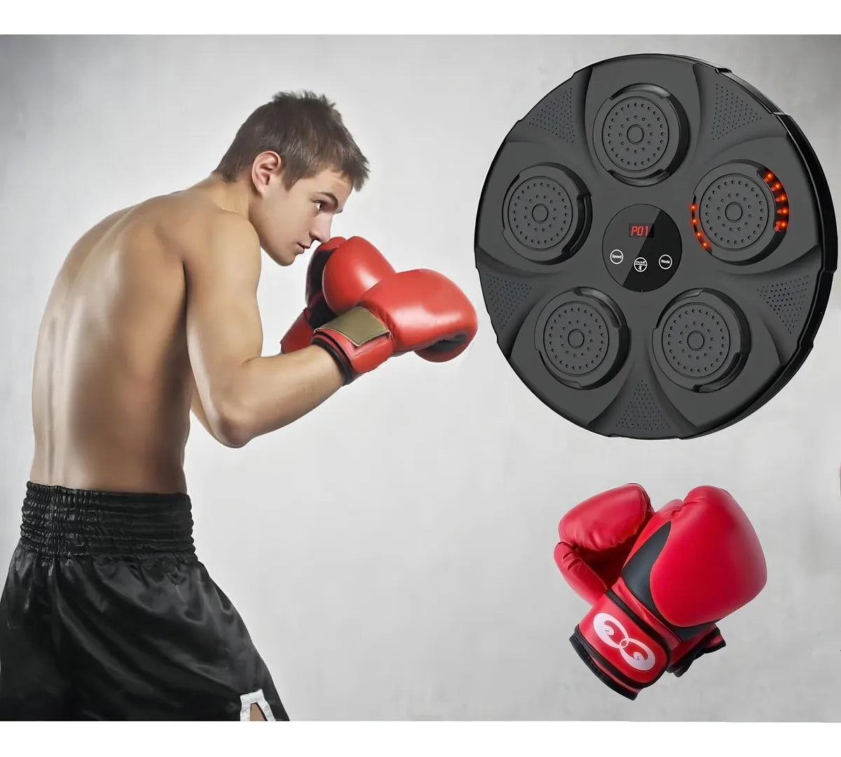 Maquina Boxeo Musical Entrenamiento Soporte Boxeo Pared