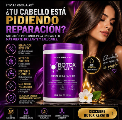 Mascarilla Capilar con Keratina Botox 1000 ml