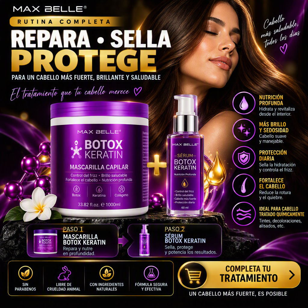 Mascarilla Capilar con Keratina Botox 1000 ml