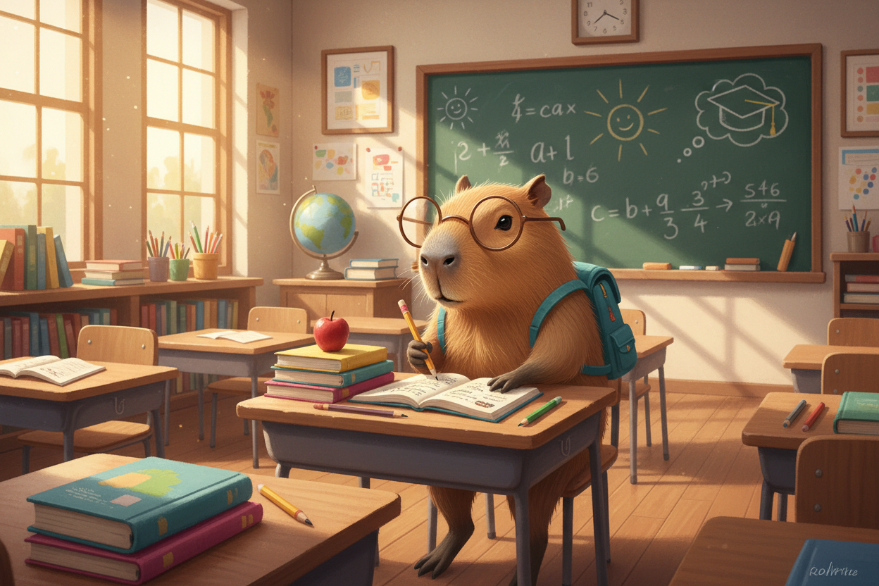 mochila cabipara en el colegio